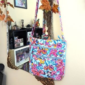 Disney Vera Bradley crossbody purse in colorful garden print!
